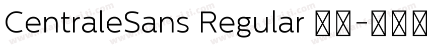 CentraleSans Regular 普通字体转换